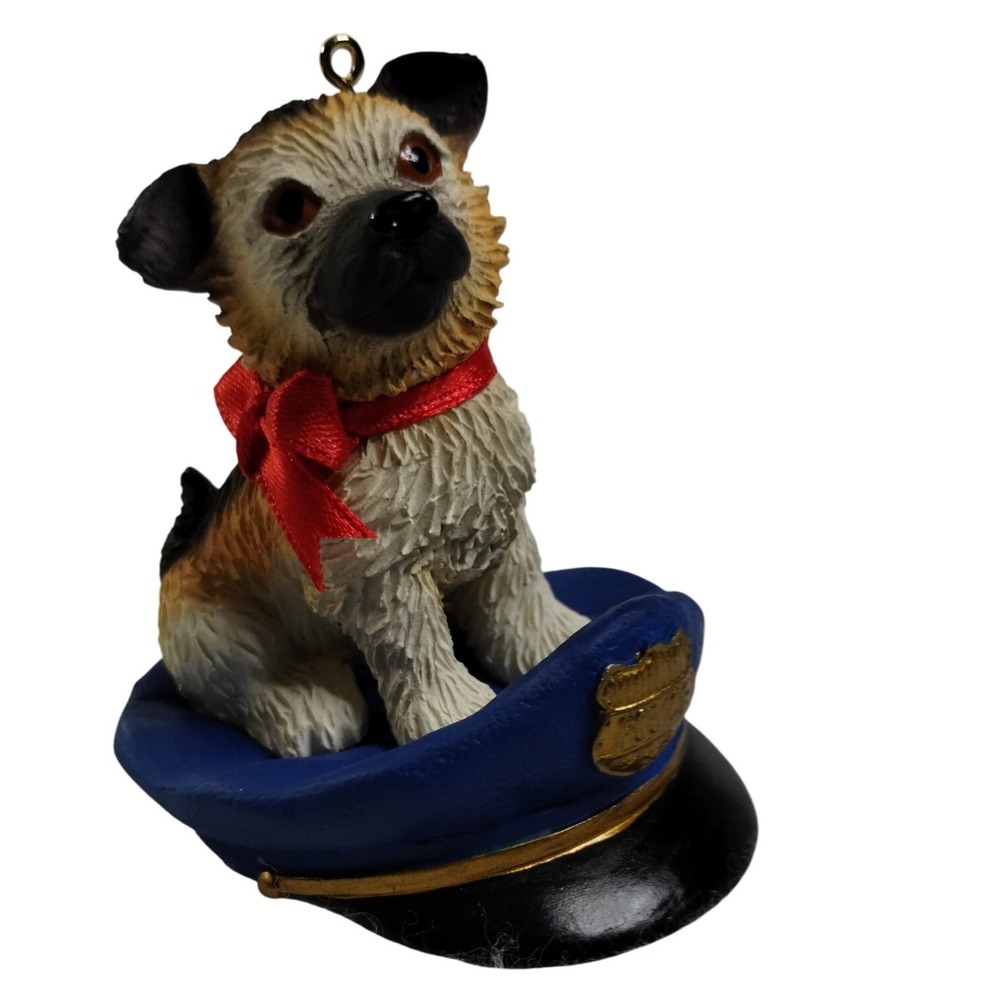 American Greetings Policeman Dog Ornament Police Hat Puppy Christmas‎ Decor